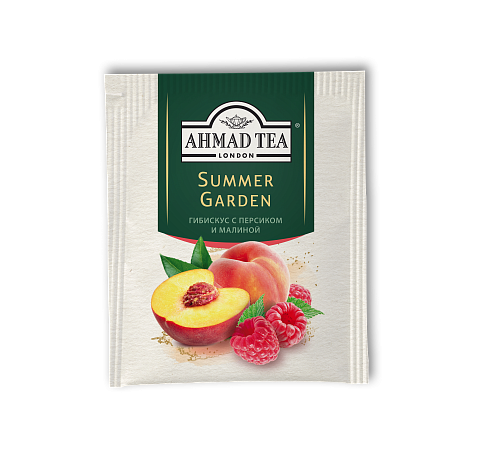 2019 Травяной чай  "Саммер Гарден" со вкусом и ароматом персика и малины р/п с яр.20х1,8г в фольге